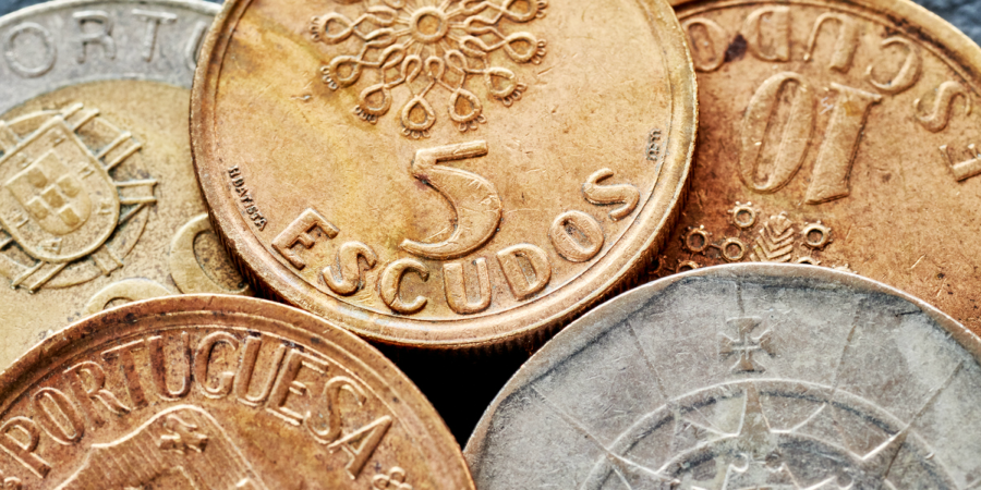 Antigas moedas de escudo valem dinheiro